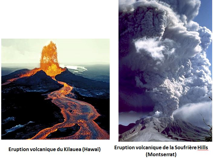 comparaison volcans